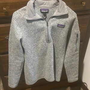 Patagonia Heathered Gray Fleece Pullover